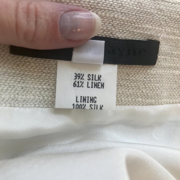 Jenni Kayne Silk Linen Pencil Skirt - Picture 10 of 11